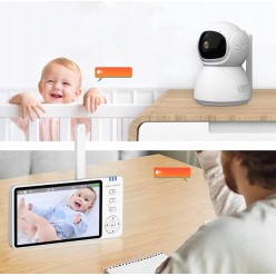 Wielofunkcyjna Elektroniczna Niania Interkom, Pomiar Temperatury, Alarm, Kołysanki