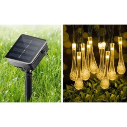 SOLARNA GIRLANDA OGRODOWA SZNUR SOPLE LAMPKI LED
