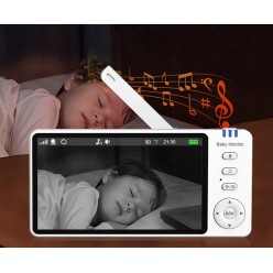 Wielofunkcyjna Elektroniczna Niania Interkom, Pomiar Temperatury, Alarm, Kołysanki