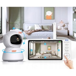Wielofunkcyjna Elektroniczna Niania Interkom, Pomiar Temperatury, Alarm, Kołysanki