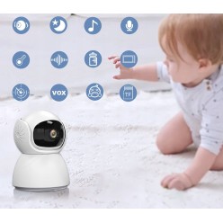 Wielofunkcyjna Elektroniczna Niania Interkom, Pomiar Temperatury, Alarm, Kołysanki