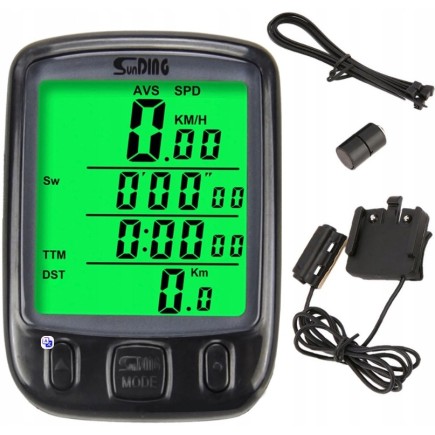 Licznik Rowerowy Podświetlany 27 Funkcji Duży LCD