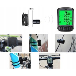 Licznik Rowerowy Podświetlany 27 Funkcji Duży LCD