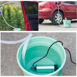 Pompa z Wężem Pompka do Paliwa Wody Ropy Oleju Zasilacz 12V 230V
