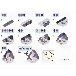 Magnet World Kreatywny Zestaw Klocków 133 el. z LED Figurki Smok Minecraft