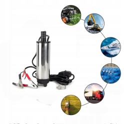 Pompa z Wężem Pompka do Paliwa Wody Ropy Oleju Zasilacz 12V 230V