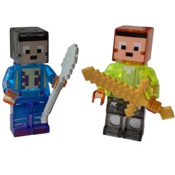 Magnetyczne Klocki Minecraft 87 Elementów 2 Figurki