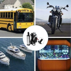 Pompa z Wężem Pompka do Paliwa Wody Ropy Oleju Zasilacz 12V 230V