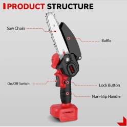 Sekator Akumulatorowy Piła Łańcuchowa Wysięgnik 2 metry 2X21V