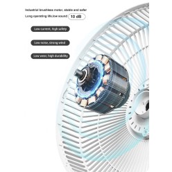 Przenośny Wentylator Biurkowy lub Stojący 4 Funkcje Akumulator