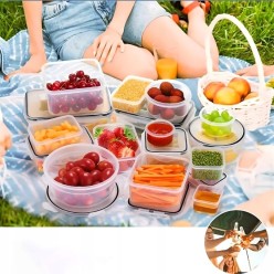 Plastikowe Pojemniki Na Żywność Zestaw 12 szt