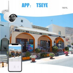 Bezprzewodowy Monitoring Rejestrator Zestaw Monitoringu 4x Kamera HD WiFi