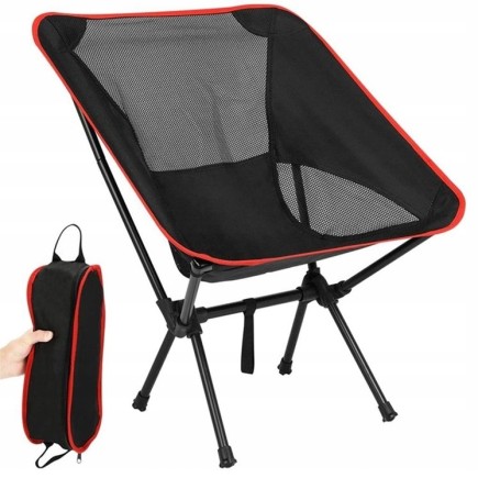 Krzesełko Kempingowe Składane z Pokrowcem do 120KG