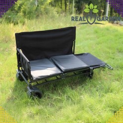 Plażowy Ogromny Wózek Plażowy z Funkcją Siedziska i Leżanki