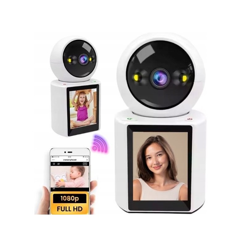 Elektroniczna Niania Monitoring Wideo-rozmowa Kamera Rozmowa Full HD