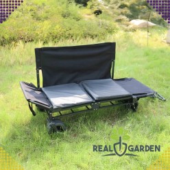 Plażowy Ogromny Wózek Plażowy z Funkcją Siedziska i Leżanki