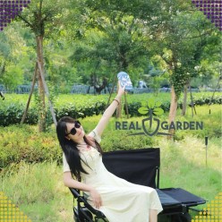 Plażowy Ogromny Wózek Plażowy z Funkcją Siedziska i Leżanki