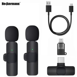 Bezprzewodowe 2xMikrofony Do Telefonów Iphone i Android