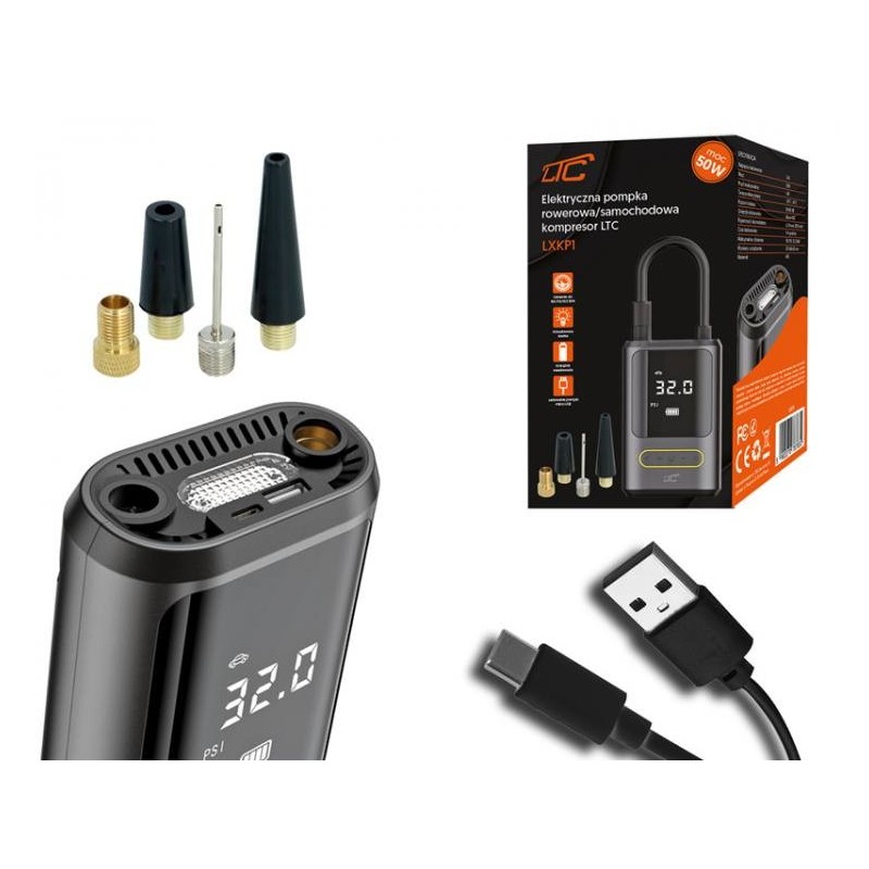 Elektryczna Pompka do Materaca Do Roweru Samochodu Turystyczna