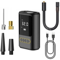 Elektryczna Pompka Do Kół Materaca Piłki Kompresor Powerbank Latarka