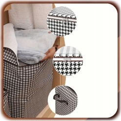 2x Pojemnik Na pościel Duży Organizer Do Szafy Torba Do Przechowywania 180L