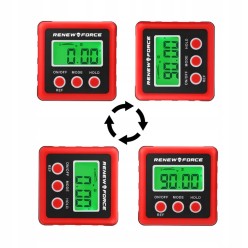 2w1 Poziomica i Miernik Pochylenia Cyfrowy Kątomierz Inklinometr