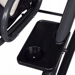 2w1 Ogrodowa Huśtawka Łóżko Leżanka 4 Osobowa 241cm