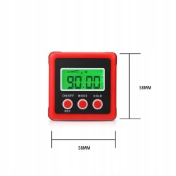 2w1 Poziomica i Miernik Pochylenia Cyfrowy Kątomierz Inklinometr