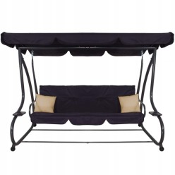 2w1 Ogrodowa Huśtawka Łóżko Leżanka 4 Osobowa 241cm