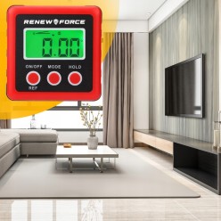 2w1 Poziomica i Miernik Pochylenia Cyfrowy Kątomierz Inklinometr