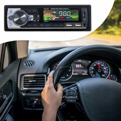 Radio Samochodowe z Pilotem 1-DIN Bluetooth 4x60W