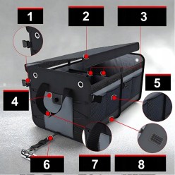 Organizer Do Samochodu Torba Do Bagażnika XXL z Klapą