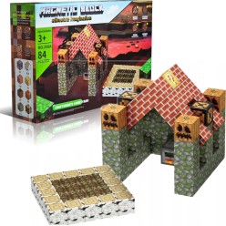 Magnetyczne Klocki Minecraft 3D Kostki Budowlane Zestaw 84 el