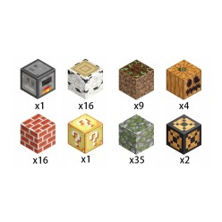 Magnetyczne Klocki Minecraft 3D Kostki Budowlane Zestaw 84 el