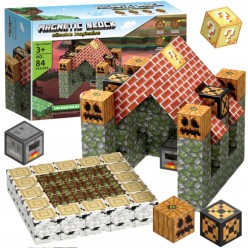 Magnetyczne Klocki Minecraft 3D Kostki Budowlane Zestaw 84 el