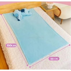 Stitch 3w1 Maskotka Poduszka Kocyk 160x110