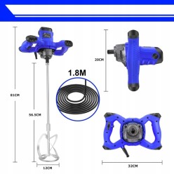 Mieszadło Do Zaprawy Kleju 2800W 230V 1500 obr/min