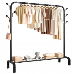 Wieszak na Ubrania Wolno Stojący Stojak Na Buty 110x146cm