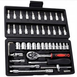 Klucze Nasadowe Grzechotka Zestaw Kluczy 46 El. Torx