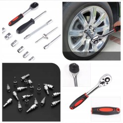 Klucze Nasadowe Grzechotka Zestaw Kluczy 46 El. Torx