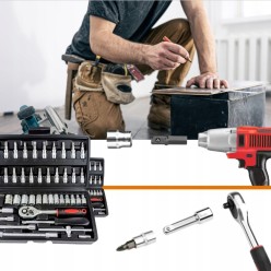 Klucze Nasadowe Grzechotka Zestaw Kluczy 46 El. Torx