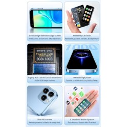 Ultra Mini Smartphone XS15 Android 8,1 Ekran 3 Cale