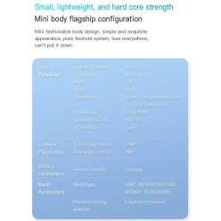 Ultra Mini Smartphone XS15 Android 8,1 Ekran 3 Cale