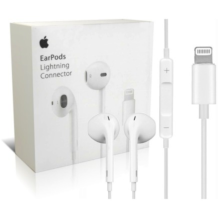 SŁUCHAWKI Apple Ipod EarPods Lightning PRZEWODOWE + PILOT