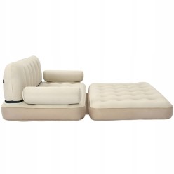 Dmuchany Materac Dwuosobowy Sofa Rozkładane Łóżko na Plażę 180cm x 147cm