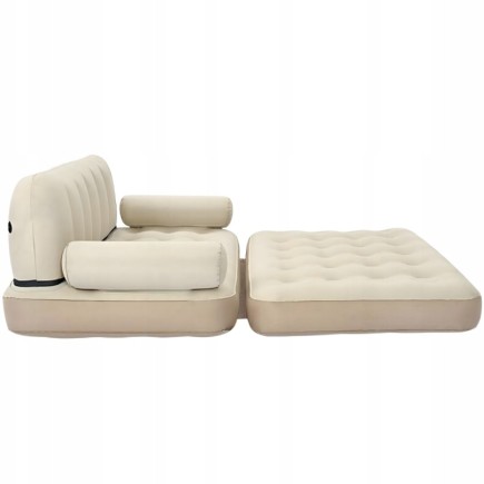 Dmuchany Materac Dwuosobowy Sofa Rozkładane Łóżko na Plażę 180cm x 147cm