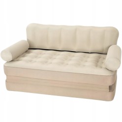 Dmuchany Materac Dwuosobowy Sofa Rozkładane Łóżko na Plażę 180cm x 147cm