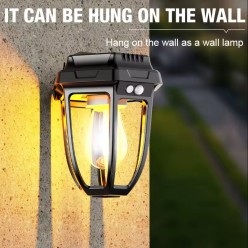 2w1 Ogrodowa Lampa Solarna Do Gruntu Lub Na Ścianę Zestaw Lampki 4szt