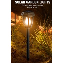 2w1 Ogrodowa Lampa Solarna Do Gruntu Lub Na Ścianę Zestaw Lampki 4szt