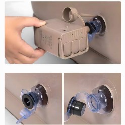 Dmuchany Materac Dwuosobowy Sofa Rozkładane Łóżko na Plażę 180cm x 147cm